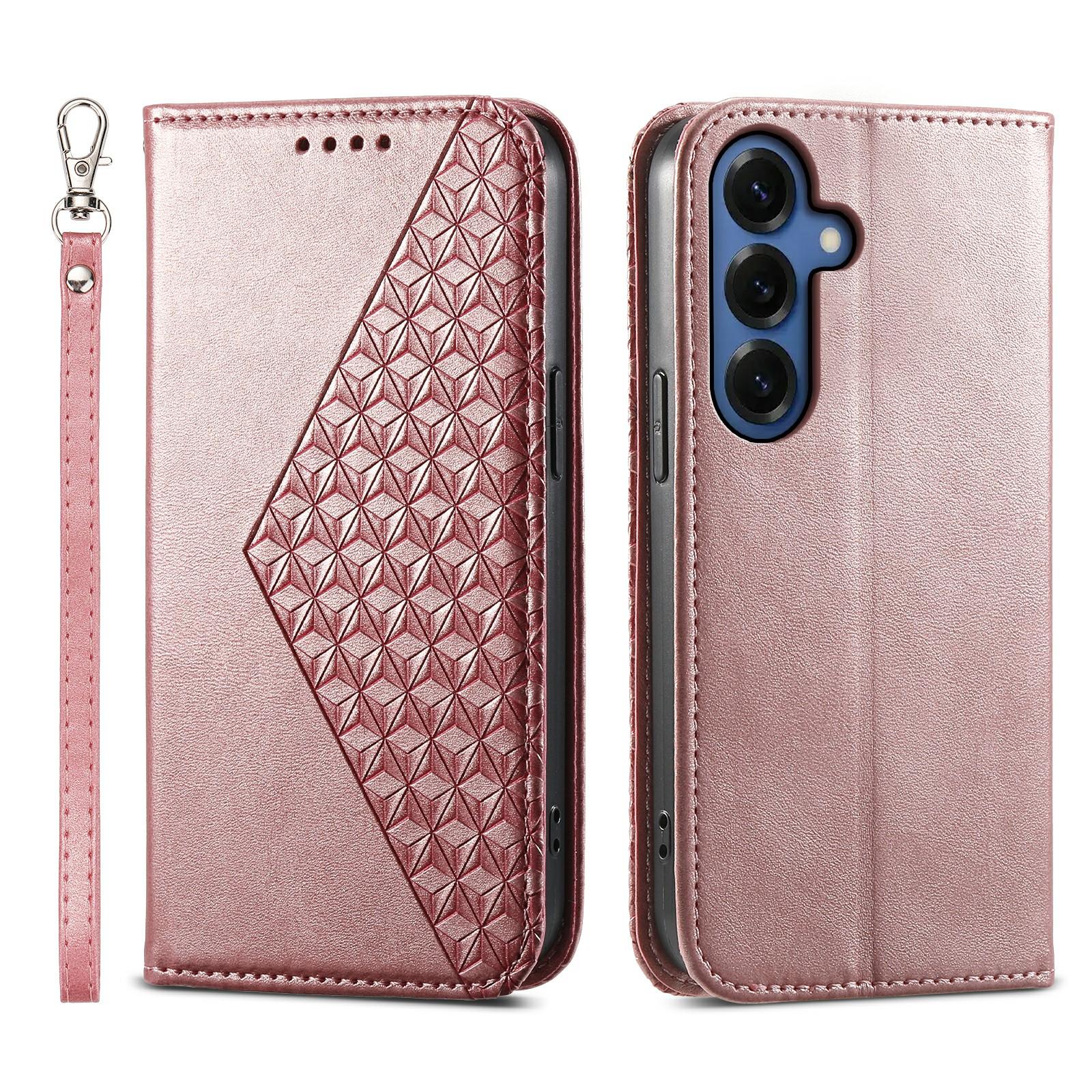 For Samsung Galaxy S26+ Case Calf Texture PU Leather Wallet Phone Cover with Wrist Strap
For Samsung Galaxy S26+ Case Calf Texture PU Leather Wallet Phone Cover with Wrist Strap