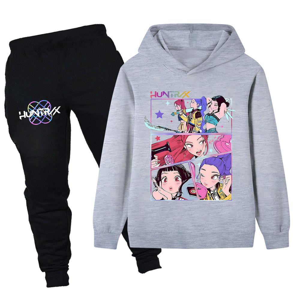 PB1218 Kids Boys Girls Kpop Mira Zoey Rumi Print Long Sleeves Hoodie Pants Trousers Clothes Sets 170cm сірий
PB1218 Kids Boys Girls Kpop Mira Zoey Rumi Print Long Sleeves Hoodie Pants Trousers Clothes Sets 170cm сірий