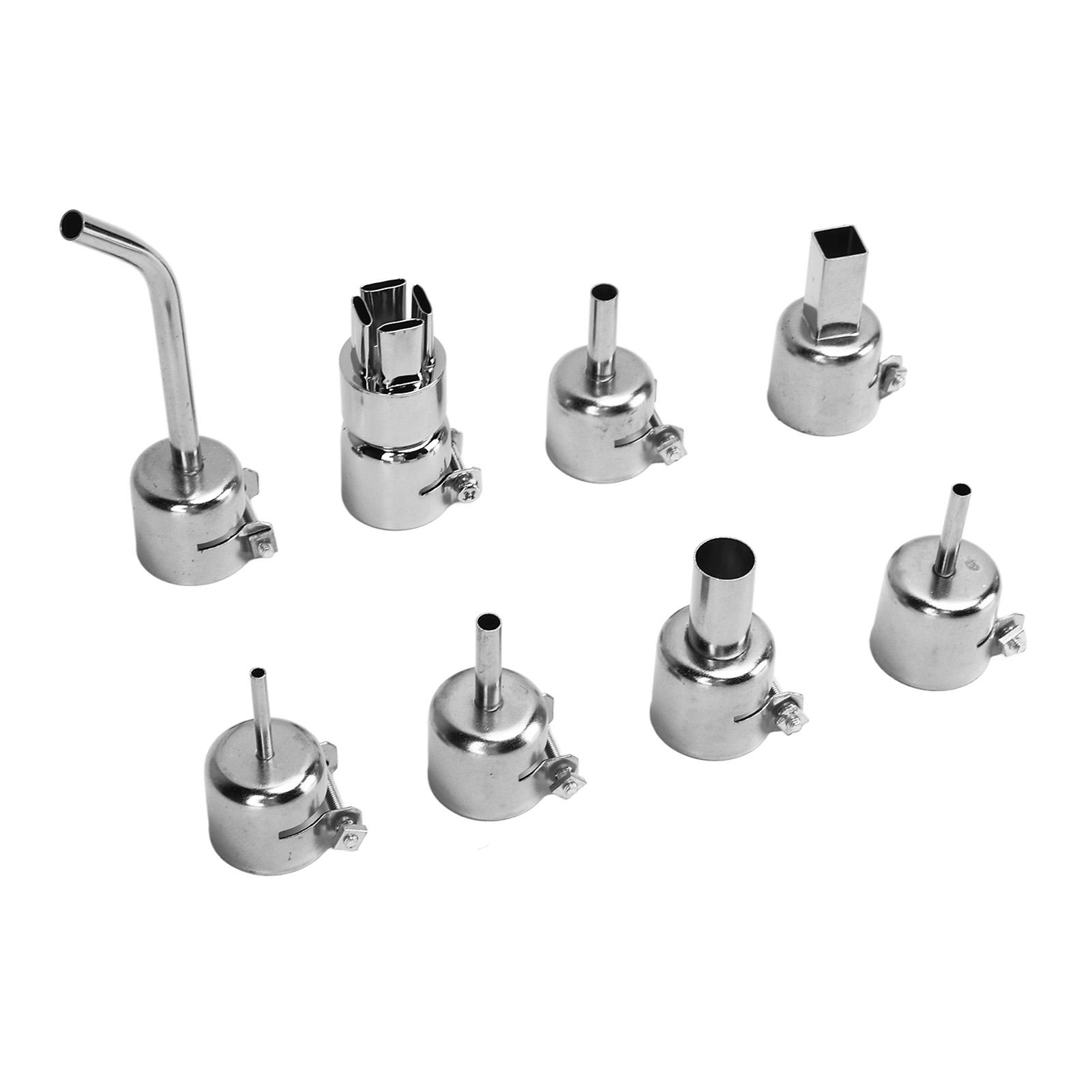 8 шт. Насадки для термофена, цинковый сплав, набор насадок для выпаивания, инструмент для ремонта паяльной станции
8 шт. Насадки для термофена, цинковый сплав, набор насадок для выпаивания, инструмент для ремонта паяльной станции