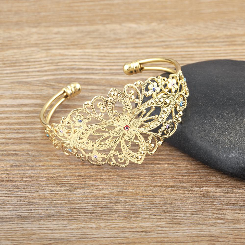 Nidin Light Luxury Shiny Charm Colorful Zircon Bangle for Women Crystal Open Jewelry Adjustable Gold Plated Wedding Party Gift 56-58mm
Nidin Light Luxury Shiny Charm Colorful Zircon Bangle for Women Crystal Open Jewelry Adjustable Gold Plated Wedding Party Gift 56-58mm