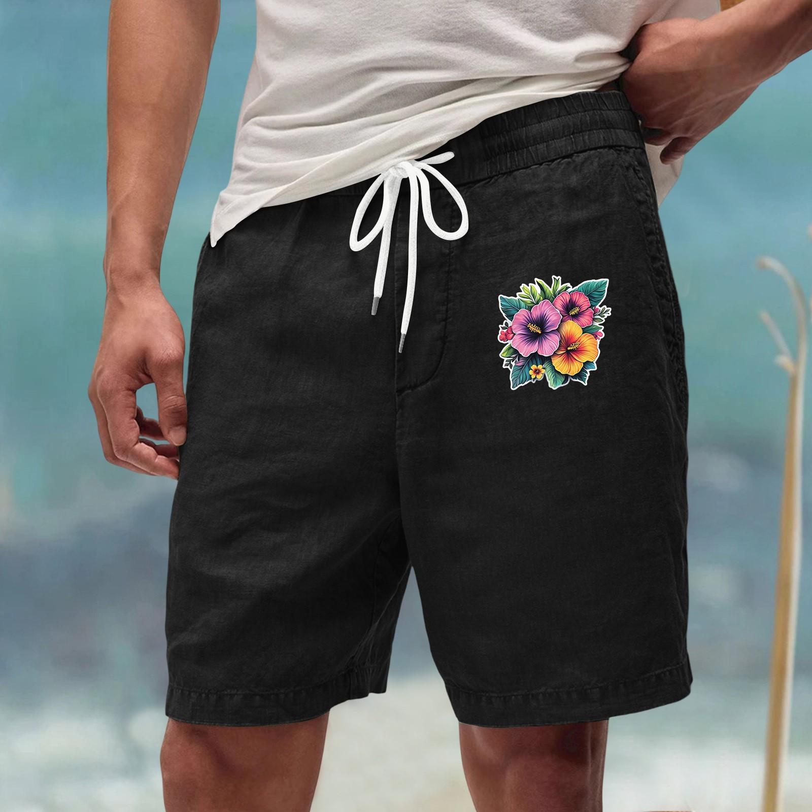 Men’s Casual Drawstring Waist Shorts with Floral Print Loose Fit Lightweight Fabric for Daily Wear L чёрный
Men’s Casual Drawstring Waist Shorts with Floral Print Loose Fit Lightweight Fabric for Daily Wear L чёрный