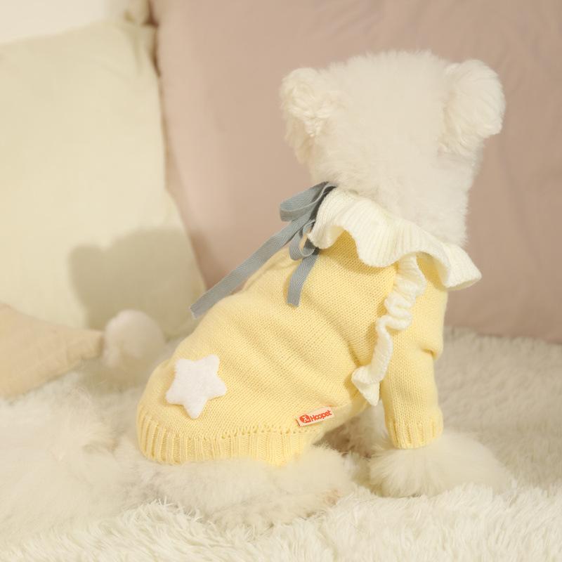 Yellow Star Pattern Knit Dog Sweater, Warm Winter Clothes for Small Dogs, Cold Weather Indoor & Outdoor Wear, XS-XL Sizes XS: Bust 29cm (1-1.5kg)
Yellow Star Pattern Knit Dog Sweater, Warm Winter Clothes for Small Dogs, Cold Weather Indoor & Outdoor Wear, XS-XL Sizes XS: Bust 29cm (1-1.5kg)