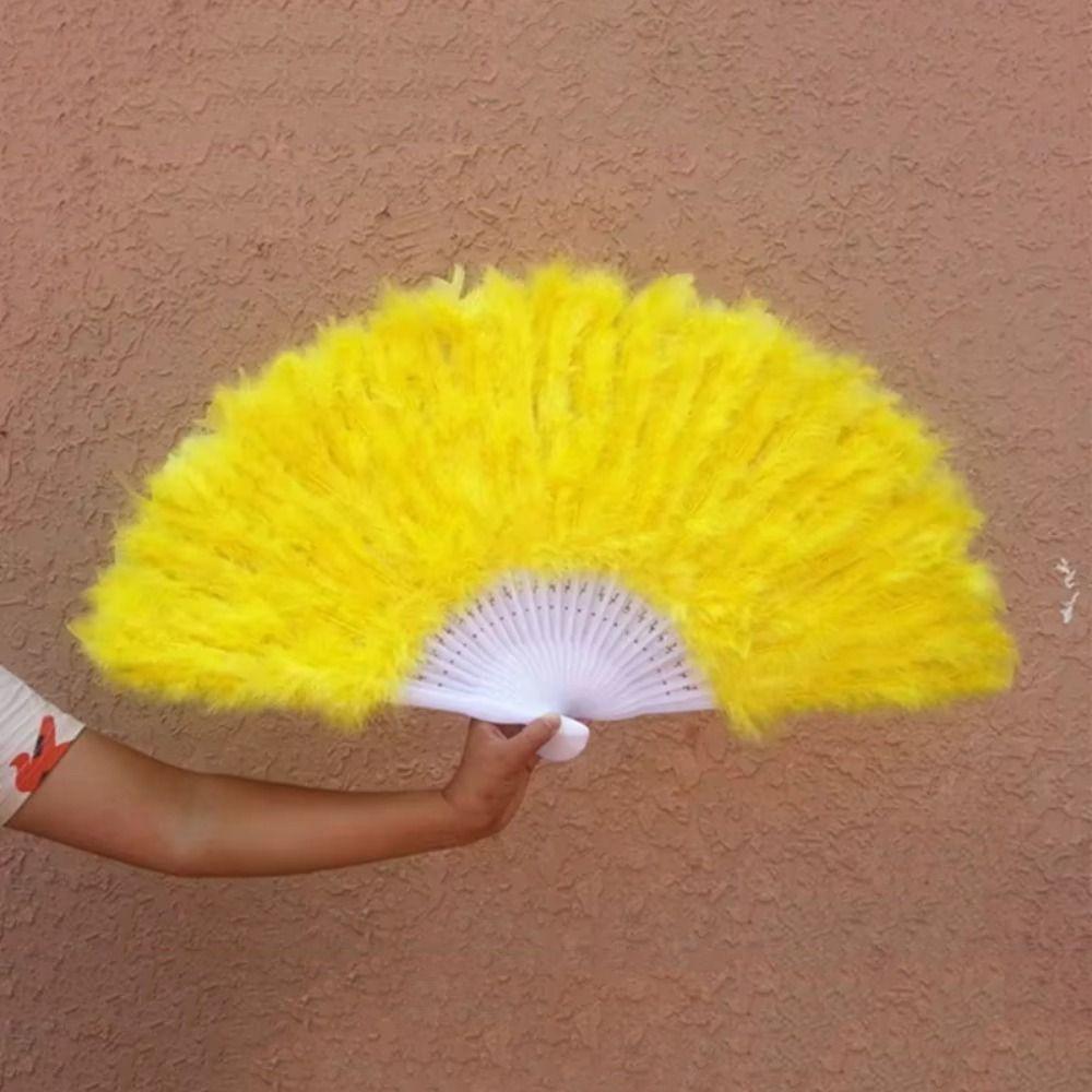Chinese Style Bride Feather Fan Handheld Folding Fan Elegant Hand Fan Mardi Gras Style 6
Chinese Style Bride Feather Fan Handheld Folding Fan Elegant Hand Fan Mardi Gras Style 6