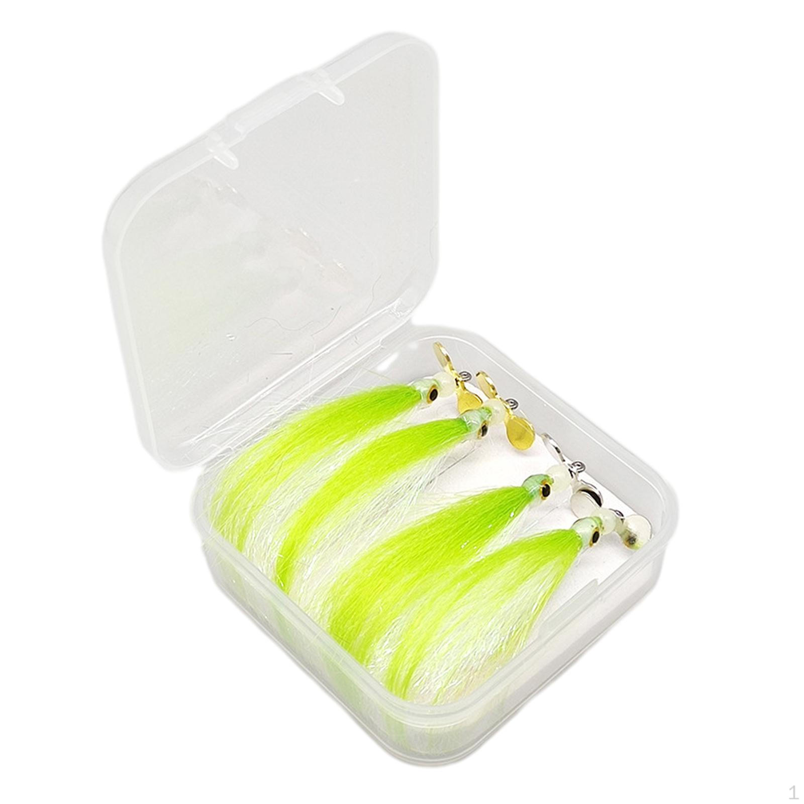 4 Pcs Fly Fishing Lure Rotating Sequin Hook Bass for Trout Crappie green
4 Pcs Fly Fishing Lure Rotating Sequin Hook Bass for Trout Crappie green
