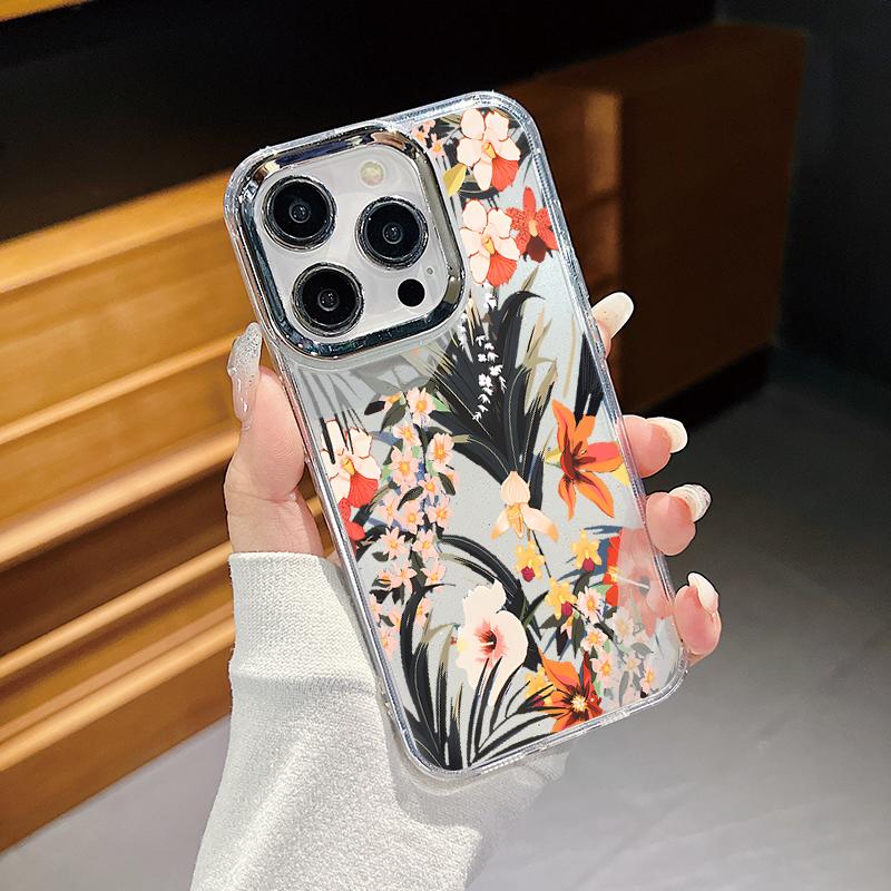 Plating Lens Frame Clear Case For iPhone 15 16 Pro Max Plus 14 12 13 Pro 11 Electroplating TPU Flowers Print Phone Cover For iPhone 11
Plating Lens Frame Clear Case For iPhone 15 16 Pro Max Plus 14 12 13 Pro 11 Electroplating TPU Flowers Print Phone Cover For iPhone 11