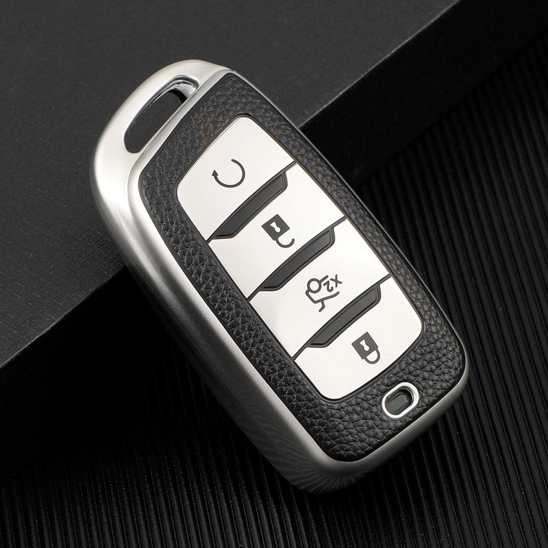 TPU Car Key Cover Case Holder for Changan CS85 CS35 Plus CS25 CS95 CS85 Shell Protector Keychain Accessories срібний
TPU Car Key Cover Case Holder for Changan CS85 CS35 Plus CS25 CS95 CS85 Shell Protector Keychain Accessories срібний