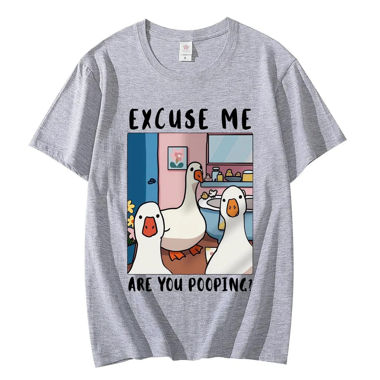 Excuse Me Are You Pooping Funny Goose Meme Graphic TShirt Unisex Y2K Trendy Oversized Casual Short Sleeve Tshirts 4XL
Excuse Me Are You Pooping Funny Goose Meme Graphic TShirt Unisex Y2K Trendy Oversized Casual Short Sleeve Tshirts 4XL