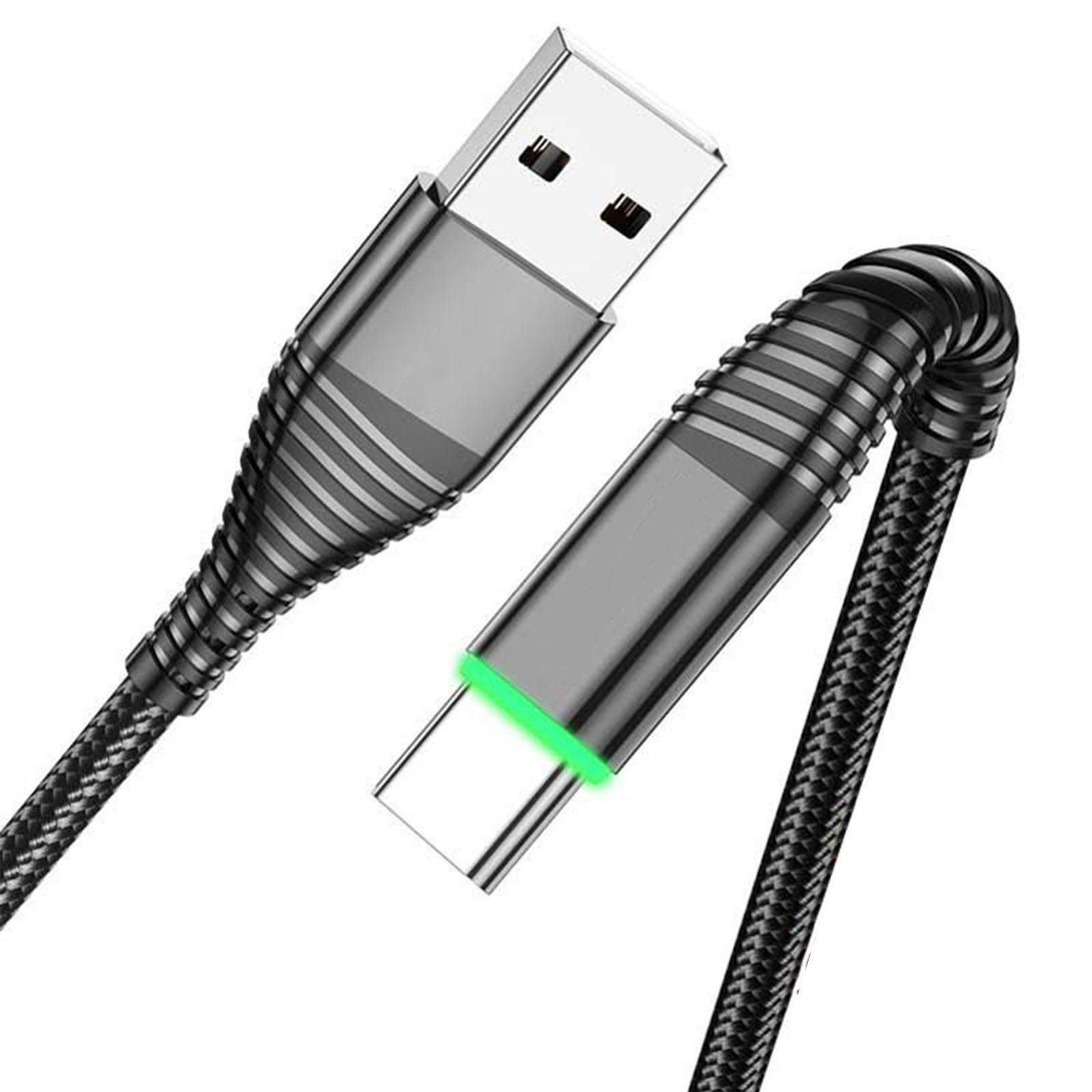 Кабель USB C, 3A QC3.0 Type C, кабель для быстрой зарядки, нейлоновый оплетенный шнур USB C для зарядного устройства мобильного телефона 1M чёрный
Кабель USB C, 3A QC3.0 Type C, кабель для быстрой зарядки, нейлоновый оплетенный шнур USB C для зарядного устройства мобильного телефона 1M чёрный