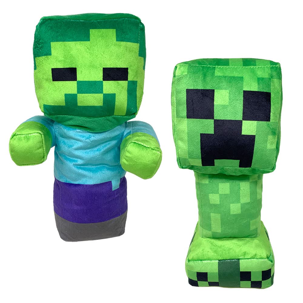 Мягкая игрушка Minecraft Pixel Tales BIG, мягкая игрушка Зомби-крипер, набор из 2 видов, 35 см, очень большая, официальная продукция, прибл.
Мягкая игрушка Minecraft Pixel Tales BIG, мягкая игрушка Зомби-крипер, набор из 2 видов, 35 см, очень большая, официальная продукция, прибл.