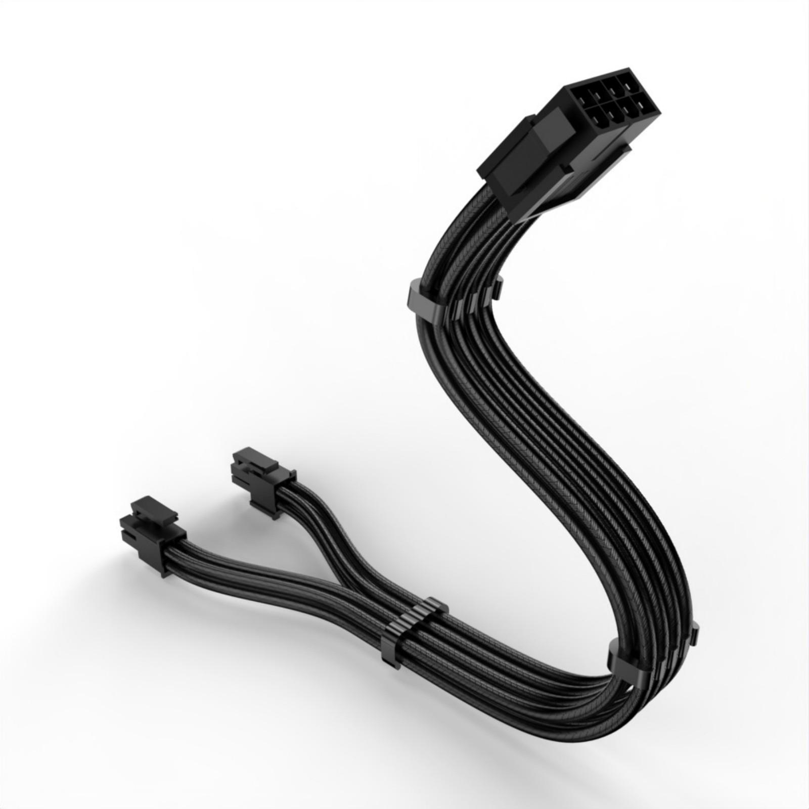 8-контактный удлинительный кабель питания ЦП ATX12V CPU 8Pin (мама) на 8Pin (4+4) Шнур питания с рукавом и штекером для корпуса ПК чёрный