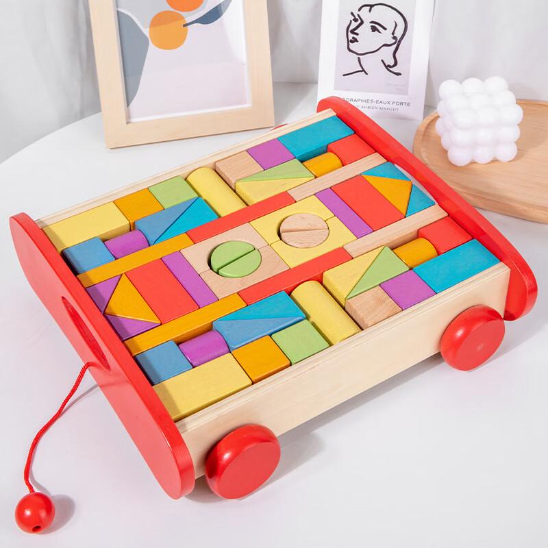 Wooden Pull-Along Building Blocks Toy
Wooden Pull-Along Building Blocks Toy