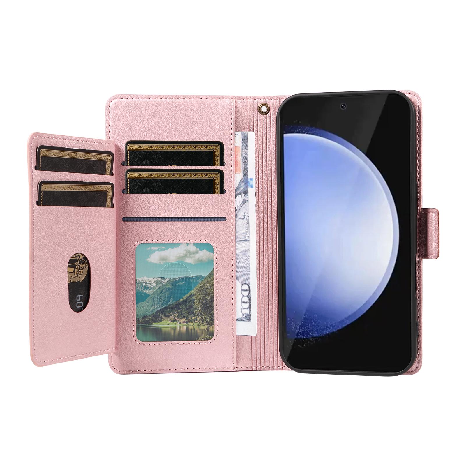 For Samsung Galaxy S24 FE Case with Multi-Card Holder and Strap PU Leather Phone Cover Stand Rose Gold
For Samsung Galaxy S24 FE Case with Multi-Card Holder and Strap PU Leather Phone Cover Stand Rose Gold