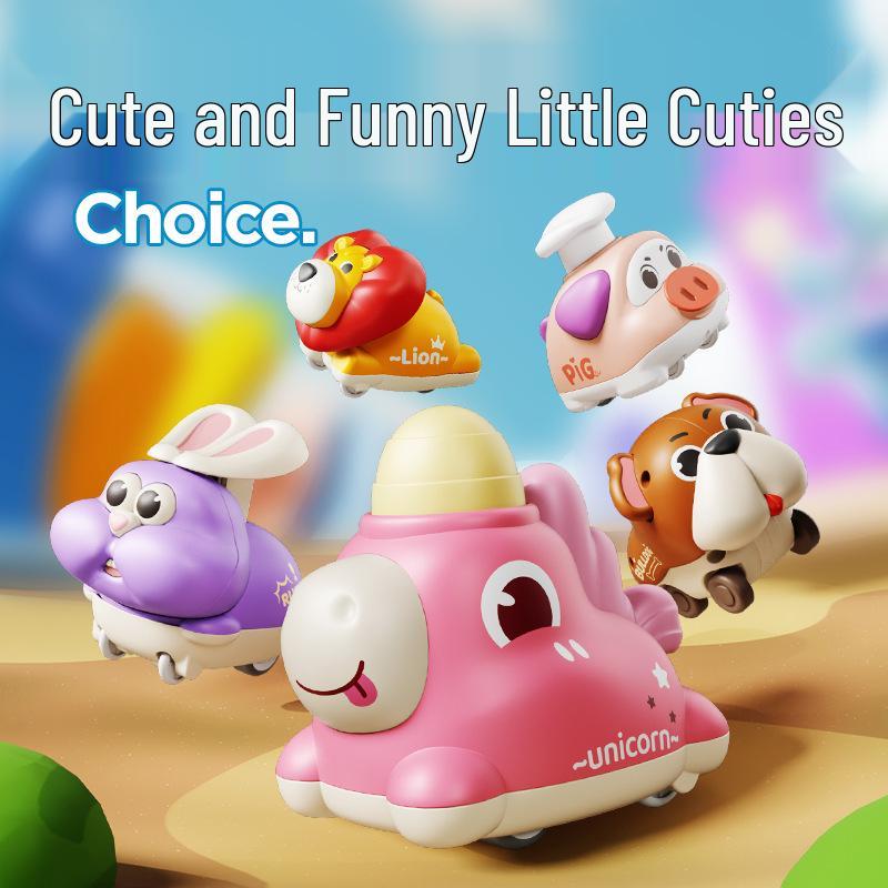 Children s Cute Animal Pull-Back Car Toy - Cartoon Puppy & Pig Shapes for 1-3 Year Olds
Children s Cute Animal Pull-Back Car Toy - Cartoon Puppy & Pig Shapes for 1-3 Year Olds