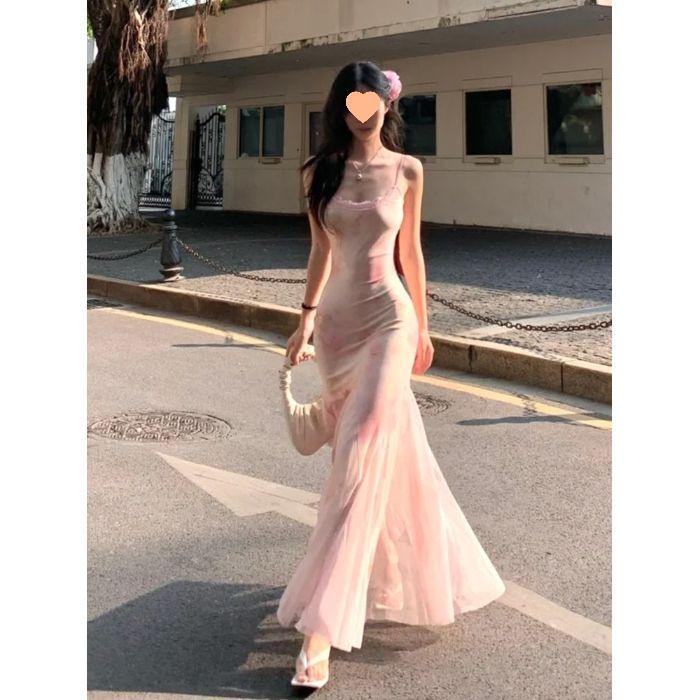 Elegant Floral Print Mermaid Dress - Women s Slim-Fit, Waist-Cinching, Sexy Pink Summer Gauze Skirt. Extra Large
Elegant Floral Print Mermaid Dress - Women s Slim-Fit, Waist-Cinching, Sexy Pink Summer Gauze Skirt. Extra Large