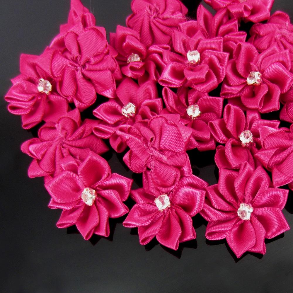 10Pcs Handmade Small Satin Flowers Fabric Rhinestone Flower Appliques For Sewing Craft Wedding Decorations 2.8cm рожевий червоний колір
10Pcs Handmade Small Satin Flowers Fabric Rhinestone Flower Appliques For Sewing Craft Wedding Decorations 2.8cm рожевий червоний колір
