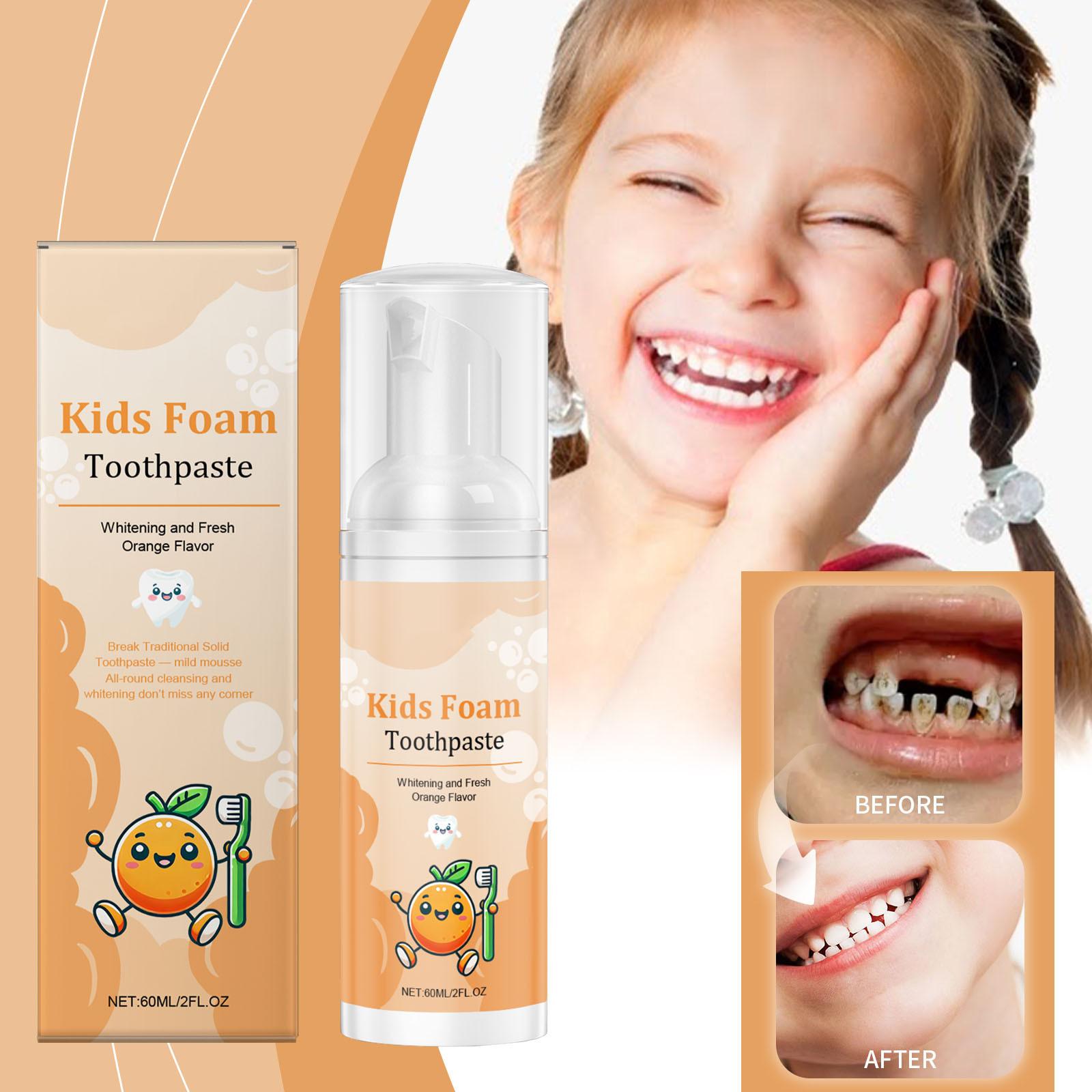 Детская пена для чистки зубов мягко очищает зубы, освежает и очищает их, уменьшает зубной налет и представляет собой зубную пасту нажимного типа, 60 мл One Size оранжевый
Детская пена для чистки зубов мягко очищает зубы, освежает и очищает их, уменьшает зубной налет и представляет собой зубную пасту нажимного типа, 60 мл One Size оранжевый