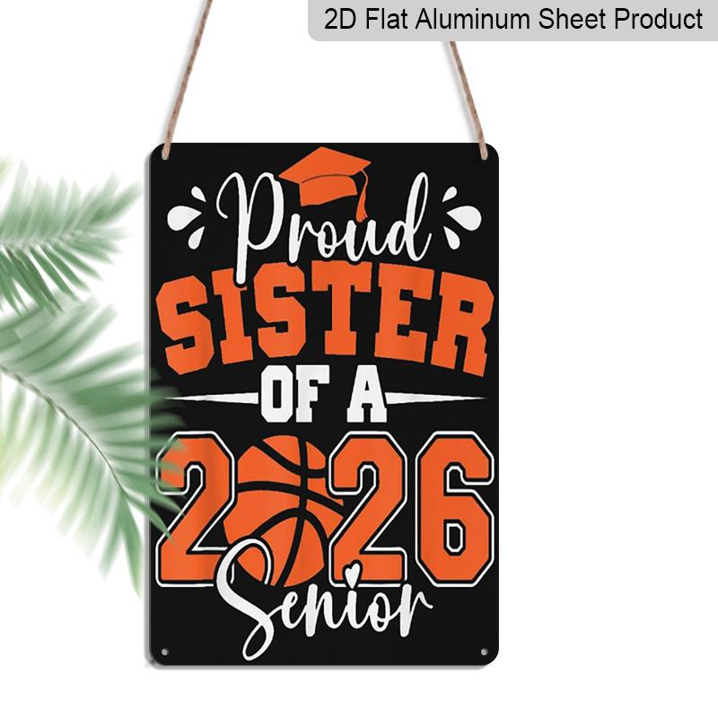 2D Flat, 1pc Proud Sister of A 2026 Senior Basketball Aluminium Sign - 8 x12 Orange Graduation Decor, Basketball & Grad Cap Wall Art, Perfect for 20*30cm
2D Flat, 1pc Proud Sister of A 2026 Senior Basketball Aluminium Sign - 8 x12 Orange Graduation Decor, Basketball & Grad Cap Wall Art, Perfect for 20*30cm