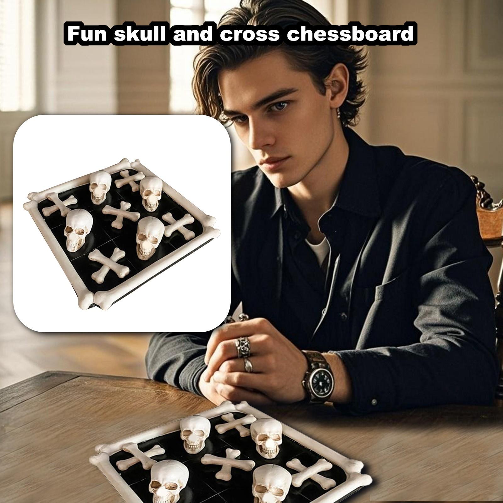 Доска Crossbones, черная и классическая игра в крестики-нолики, которая увлекает вас в царство темной мистики One Size
Доска Crossbones, черная и классическая игра в крестики-нолики, которая увлекает вас в царство темной мистики One Size