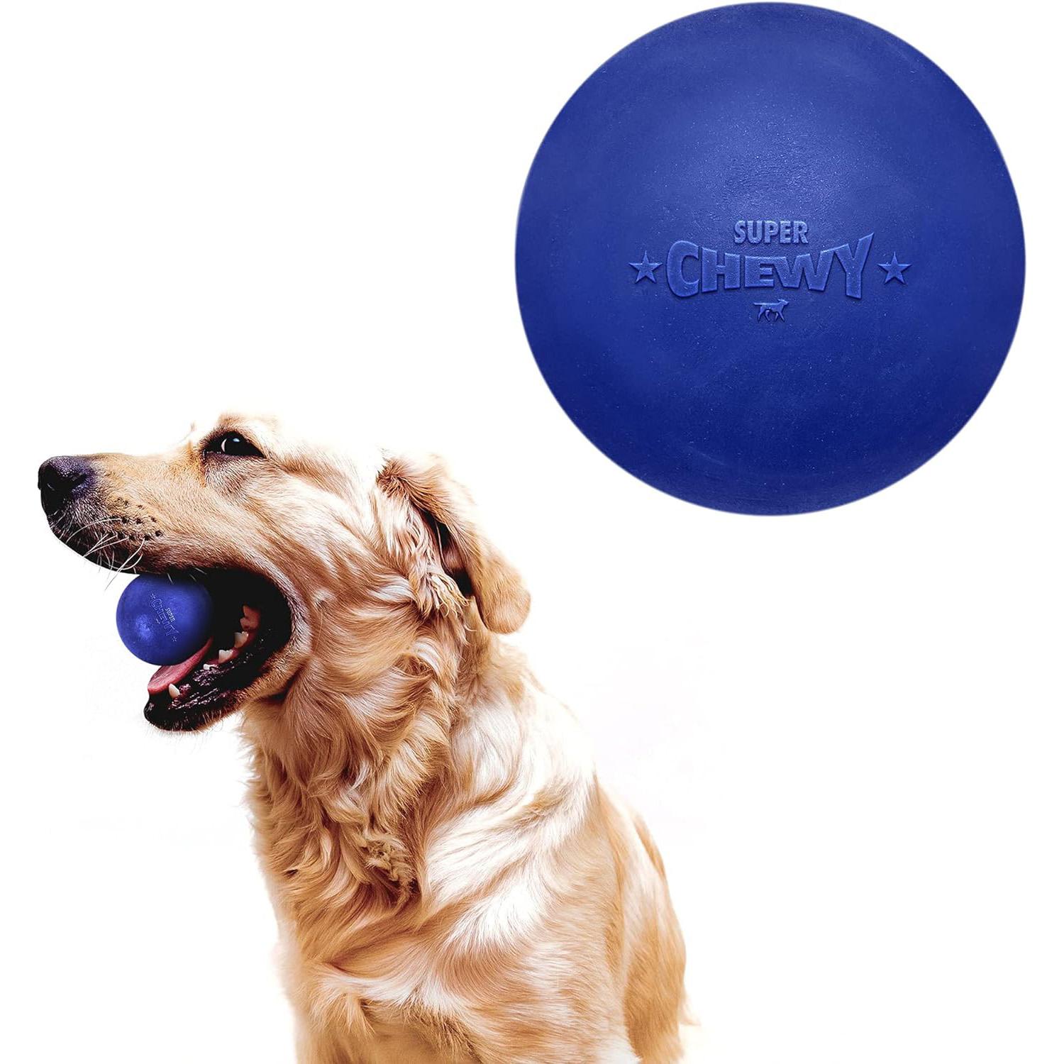 SuperChewy Tough Dog Ball Toy Strong Natural Rubber Great Fetch Toy Durable Chew Toy for Aggressive Chewers Large Breed Tested S
SuperChewy Tough Dog Ball Toy Strong Natural Rubber Great Fetch Toy Durable Chew Toy for Aggressive Chewers Large Breed Tested S