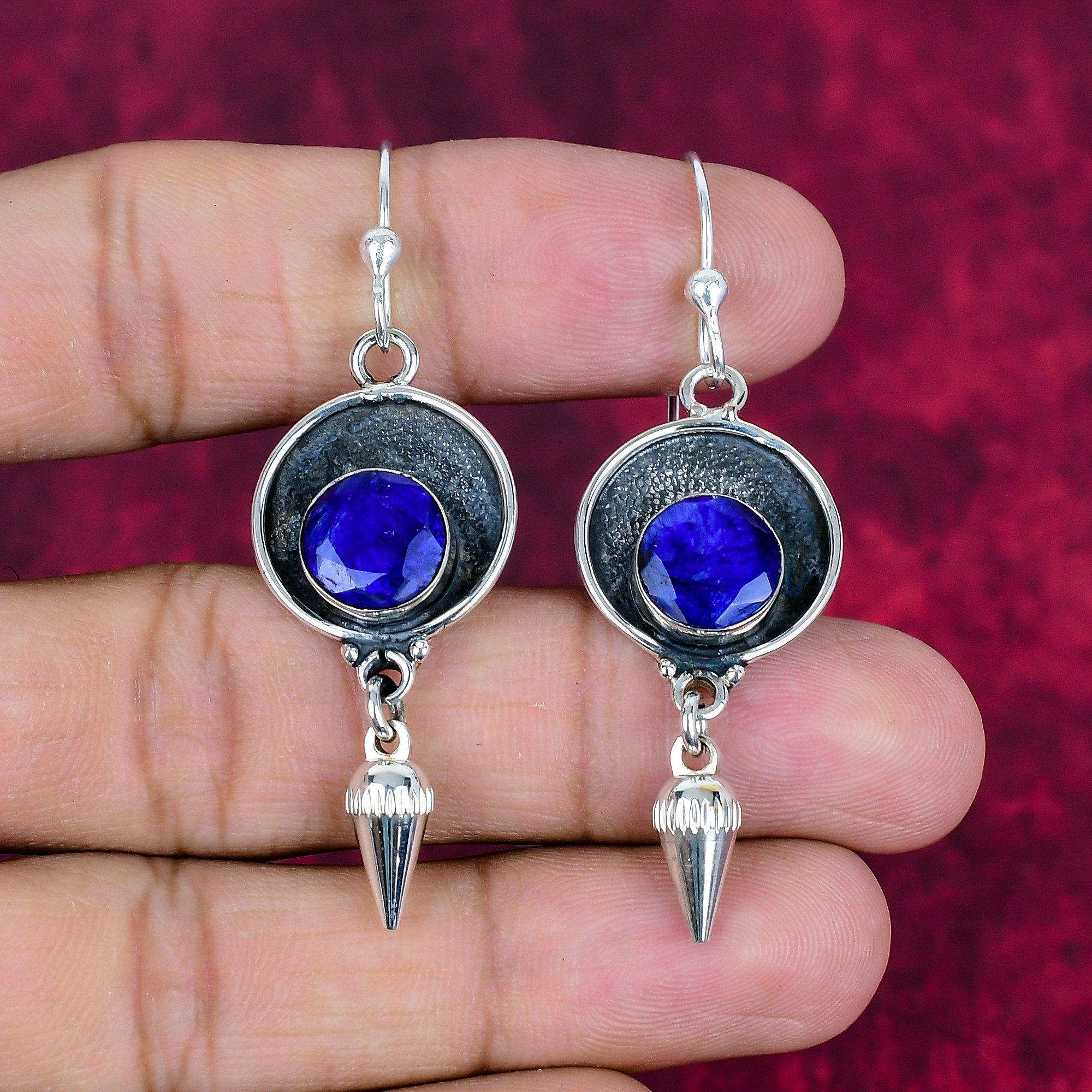 Серьги с синим сапфиром, серьги с драгоценными камнями ручной работы, серьги из цельного серебра 925 пробы, антикварные ювелирные изделия, для подарка на помолвку 2.36 Inches синий
Серьги с синим сапфиром, серьги с драгоценными камнями ручной работы, серьги из цельного серебра 925 пробы, антикварные ювелирные изделия, для подарка на помолвку 2.36 Inches синий