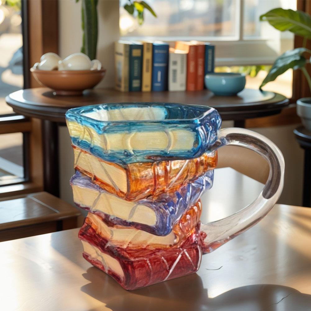 New 3D Painted Books Coffee Mug 3D Colored Glass Book Lovers Cup Books Gifts For Literature Sta L1U3 A-1pcs
New 3D Painted Books Coffee Mug 3D Colored Glass Book Lovers Cup Books Gifts For Literature Sta L1U3 A-1pcs