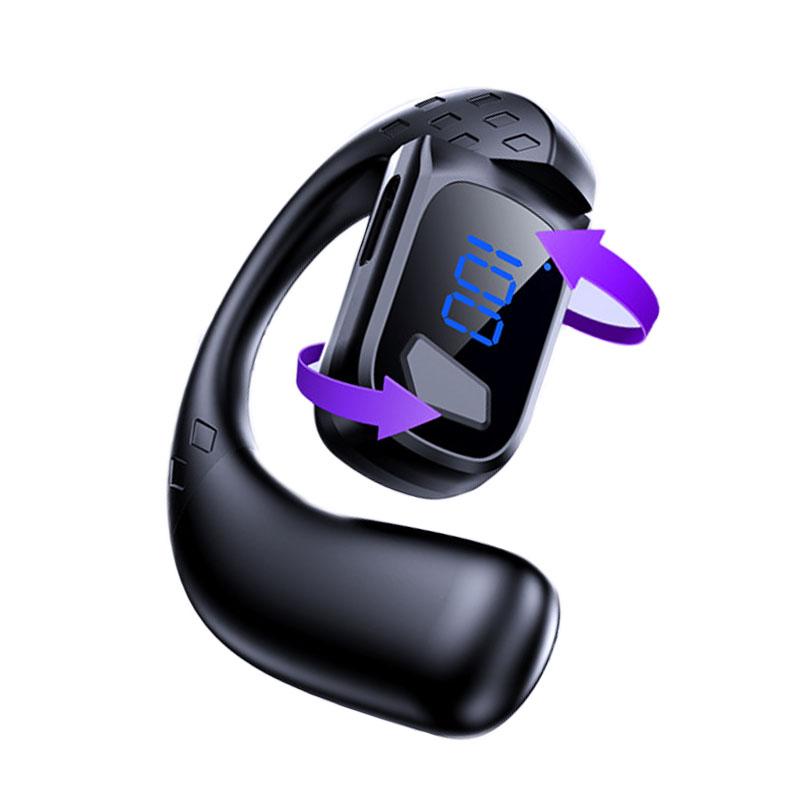 Bluetooth-навушник на одне вухо з поворотом на 180°, OWS з повітряною провідністю, Hi-Fi музика, з цифровим дисплеєм, бізнес-гарнітура для лівого та правого вуха білий
Bluetooth-навушник на одне вухо з поворотом на 180°, OWS з повітряною провідністю, Hi-Fi музика, з цифровим дисплеєм, бізнес-гарнітура для лівого та правого вуха білий