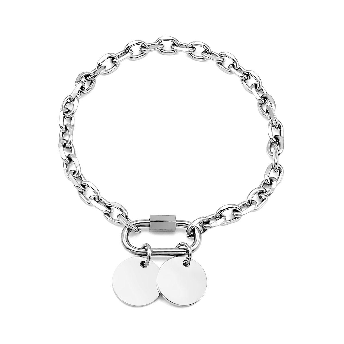 Fashion Women Ins Stainless Steel 18K Gold Silver Minimalist Design Plated Double Round Waterproof Toggle Chain Bracelets срібний
Fashion Women Ins Stainless Steel 18K Gold Silver Minimalist Design Plated Double Round Waterproof Toggle Chain Bracelets срібний