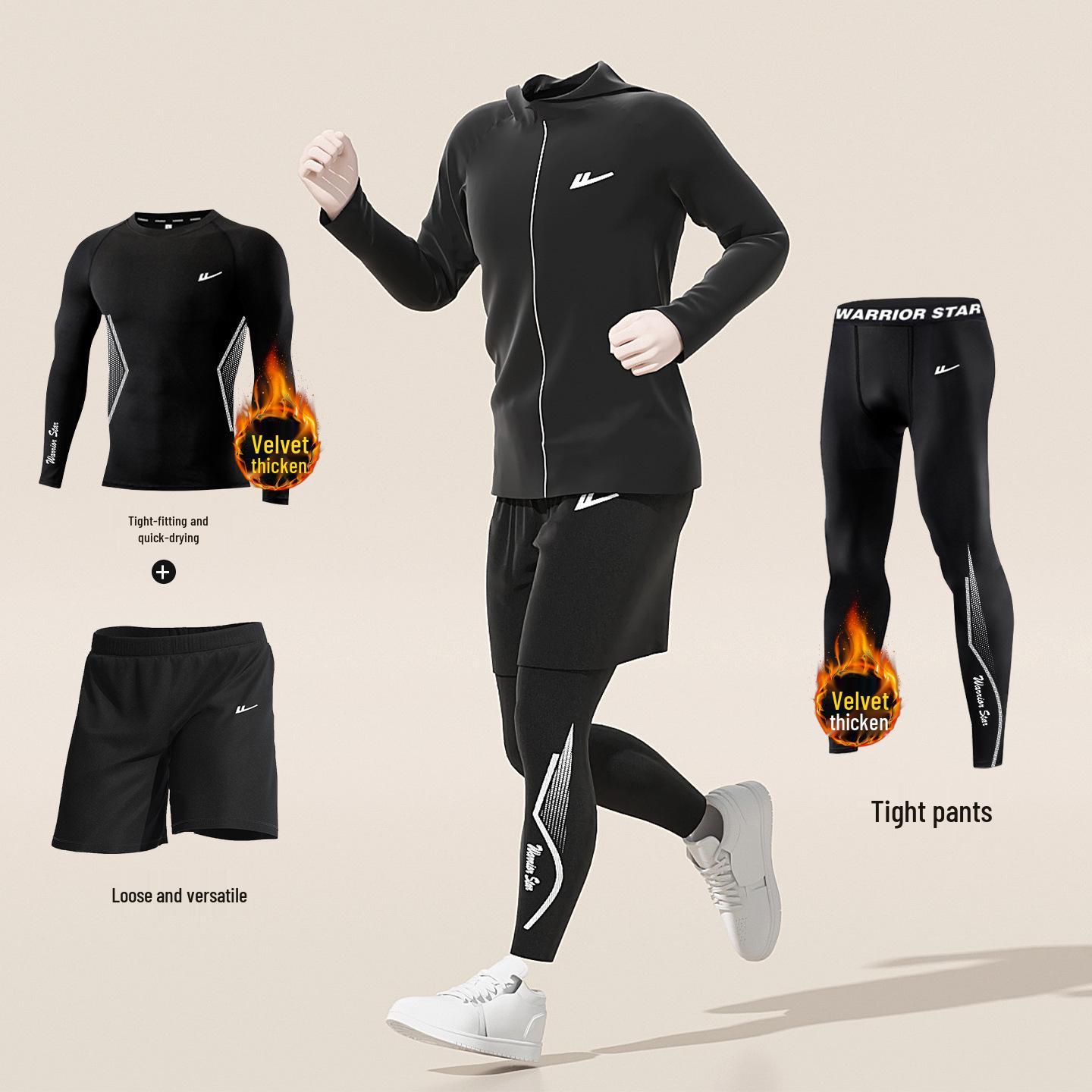 HuiLi Men s Winter Running Set: Warm, Quick-Dry Fitness & Tight Cycling Suit 3XL (170-180 lbs)
HuiLi Men s Winter Running Set: Warm, Quick-Dry Fitness & Tight Cycling Suit 3XL (170-180 lbs)