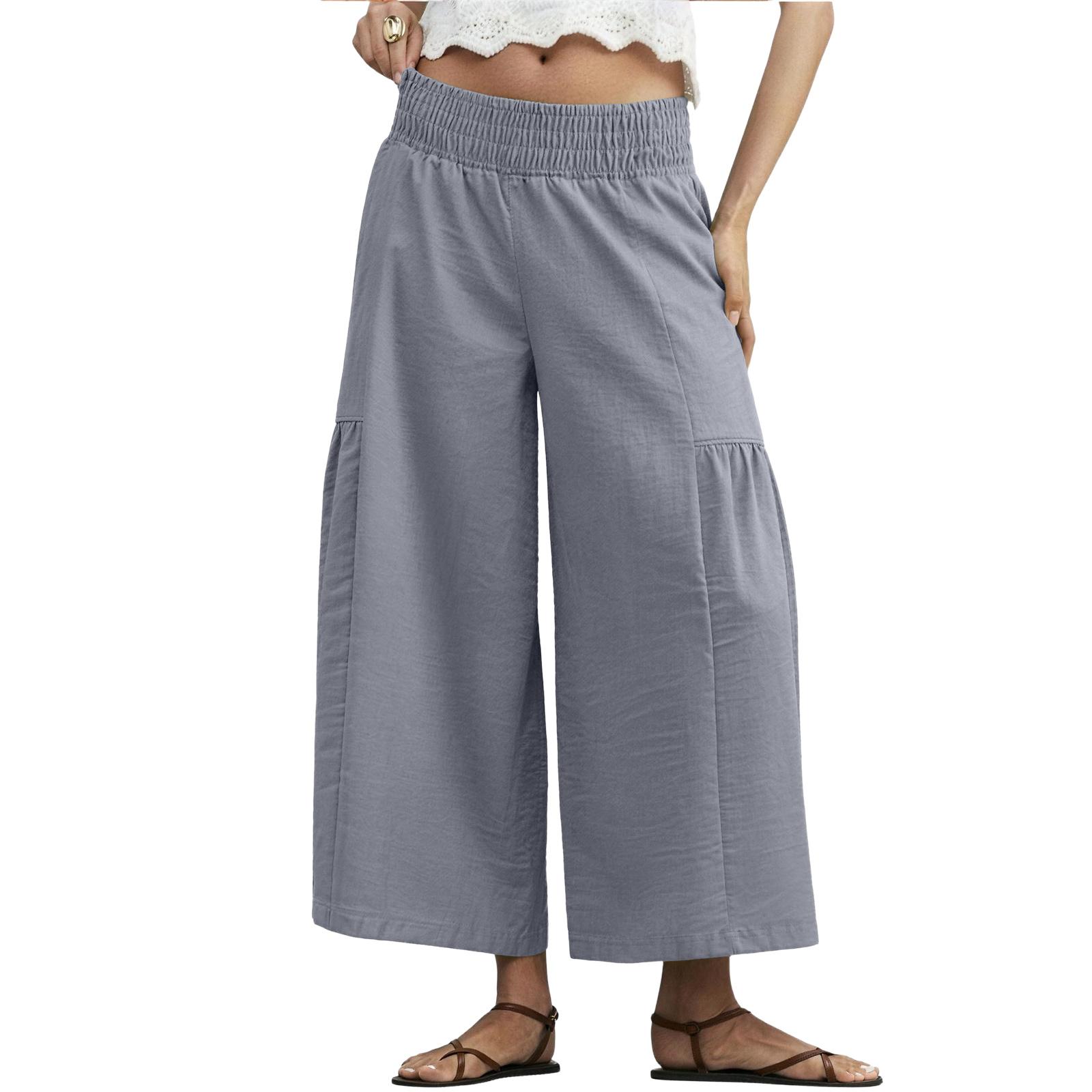 Women s Fashionable Loose-fitting Casual Wide-leg Pants With Pockets L
Women s Fashionable Loose-fitting Casual Wide-leg Pants With Pockets L