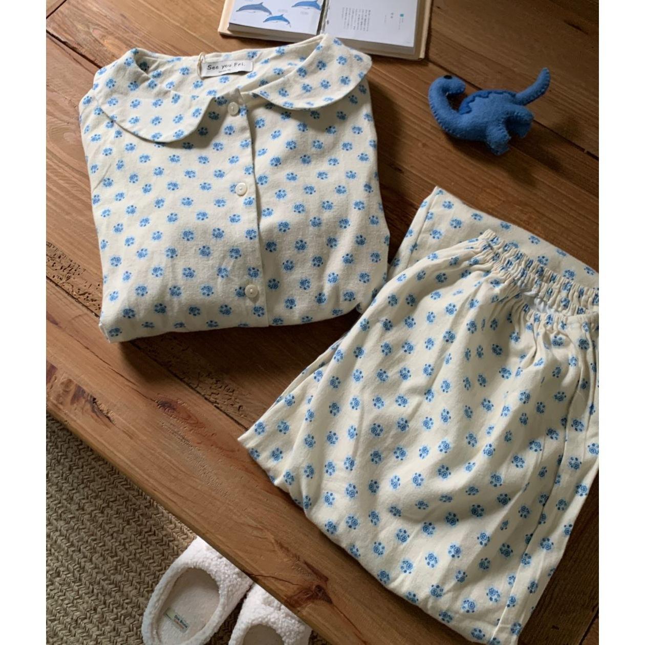 Spring and Autumn New Cloud Cotton Doll Collar Pajamas Women s Long Sleeves Loose Internet celebrity Loungewear Student Sweet Suit Women M
Spring and Autumn New Cloud Cotton Doll Collar Pajamas Women s Long Sleeves Loose Internet celebrity Loungewear Student Sweet Suit Women M
