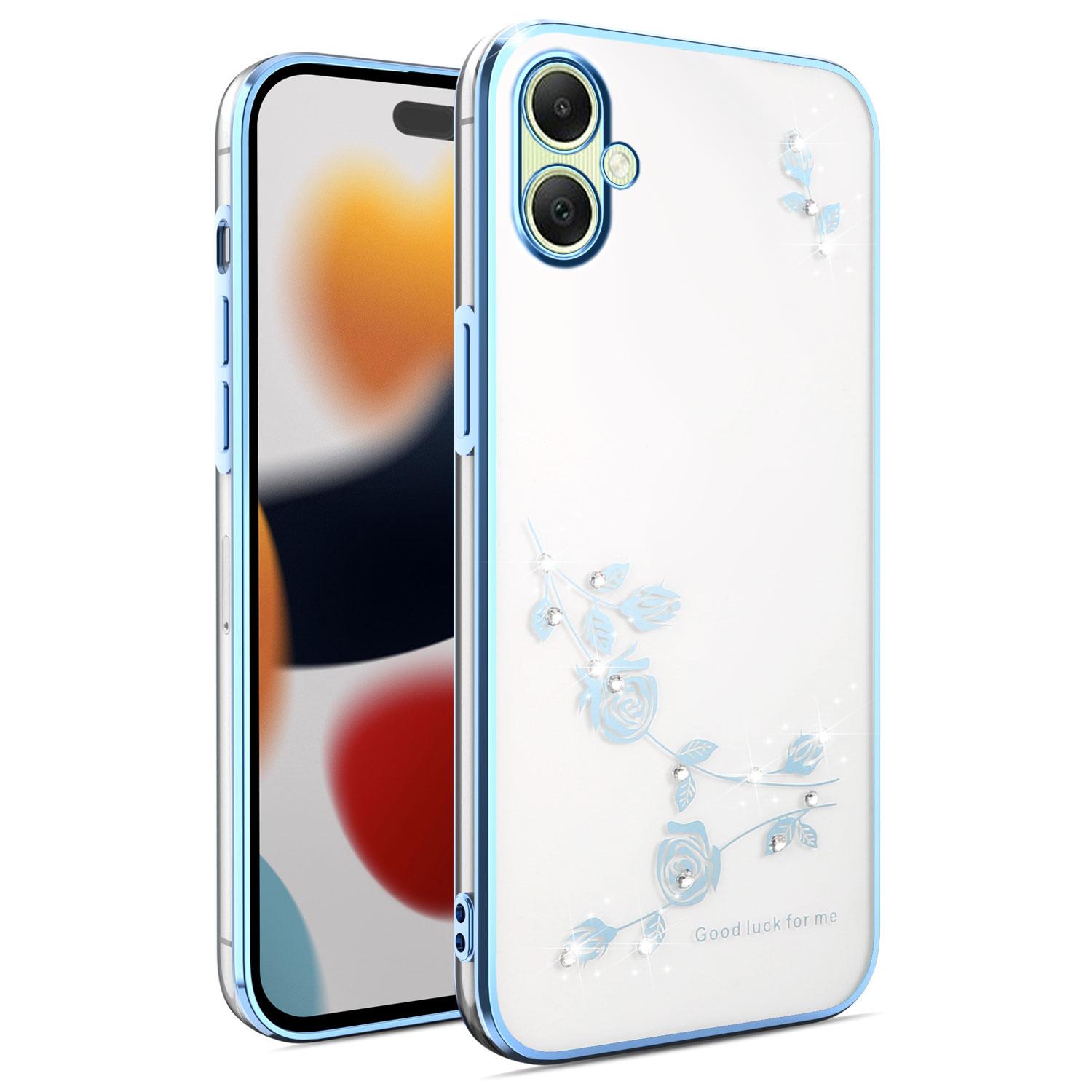 KADEM For Samsung Galaxy A07 Case Flower Rhinestone Decor TPU Phone Cover Blue
KADEM For Samsung Galaxy A07 Case Flower Rhinestone Decor TPU Phone Cover Blue