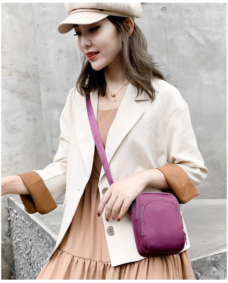 Women s Casual One-shoulder Mobile Phone Bag Lightweight Crossbody Small Bag Waterproof Nylon Coin Purse One Size фіолетовий
Women s Casual One-shoulder Mobile Phone Bag Lightweight Crossbody Small Bag Waterproof Nylon Coin Purse One Size фіолетовий