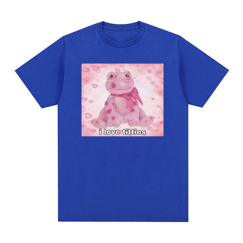 Футболка с забавным рисунком «I Love Titties Frog» для мужчин и женщин, милая одежда с круглым вырезом, футболки, топы, повседневная футболка большого размера из 100% хлопка
Футболка с забавным рисунком «I Love Titties Frog» для мужчин и женщин, милая одежда с круглым вырезом, футболки, топы, повседневная футболка большого размера из 100% хлопка