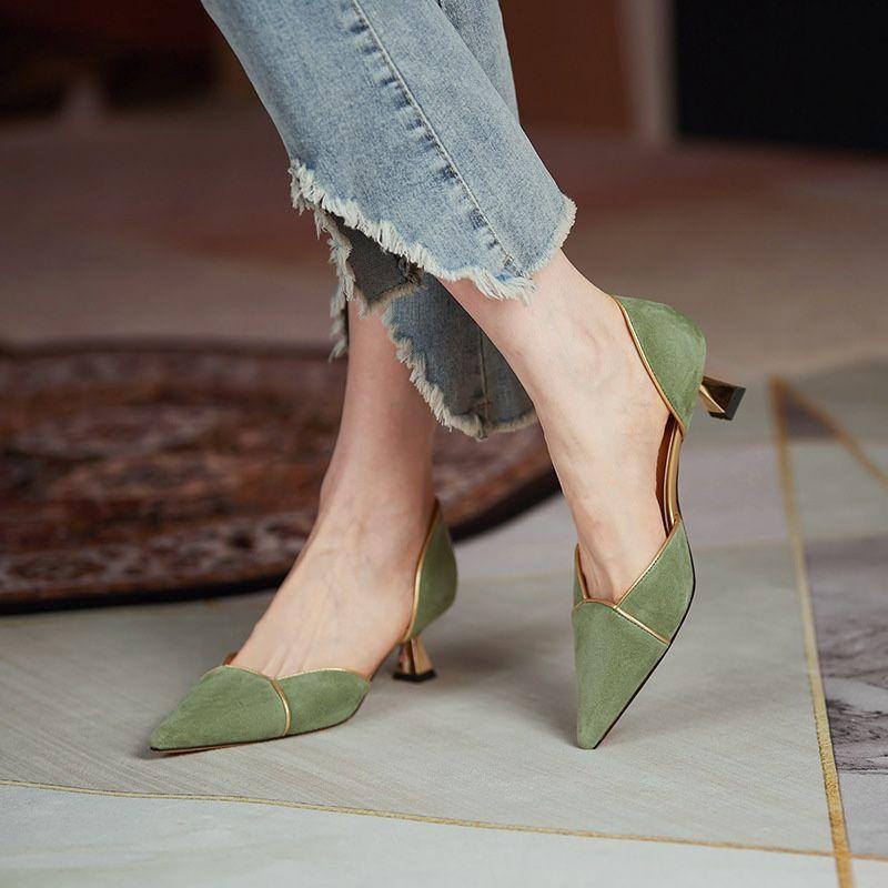 Fashion Summer 2024 with Medium Heels Women s Shoes Party and Weddings Footwear Pointed Toe Sandals for Woman Green Closed Chic Elegant 34
Fashion Summer 2024 with Medium Heels Women s Shoes Party and Weddings Footwear Pointed Toe Sandals for Woman Green Closed Chic Elegant 34