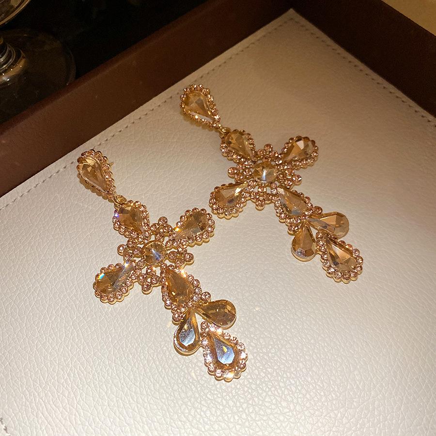 Silver Needle Diamond Cross Water Drop Pendant Earrings Light Luxury Premium Earrings European and American Fashion Personality Temperament Earrings
Silver Needle Diamond Cross Water Drop Pendant Earrings Light Luxury Premium Earrings European and American Fashion Personality Temperament Earrings