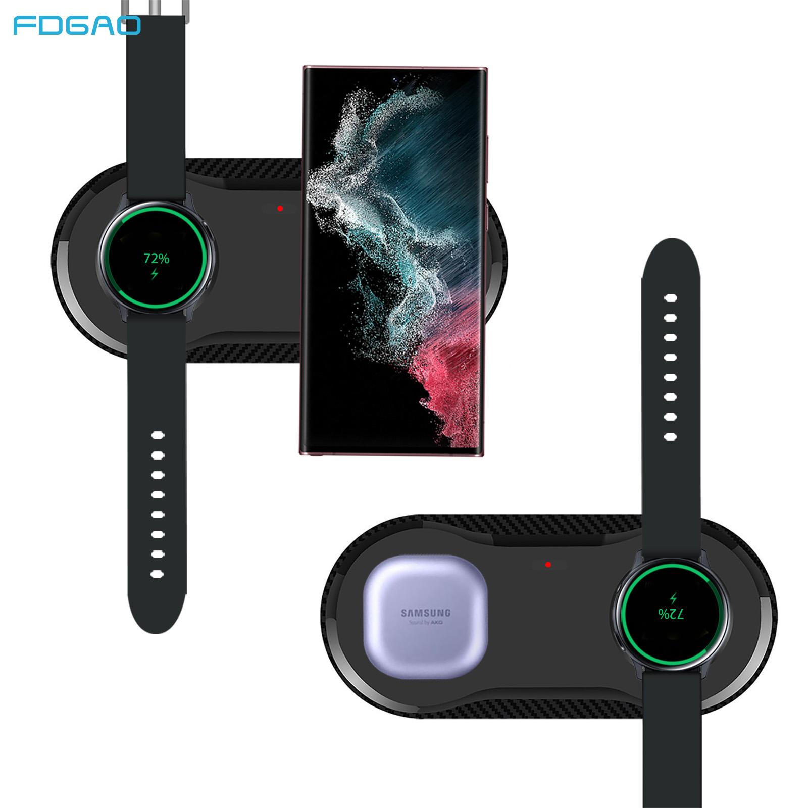 Беспроводная зарядная станция 2 в 1 для Galaxy Watch 5 Pro 4 3 Active 2, 25 Вт, быстрая двойная зарядная панель для Samsung S23 S22 S21 Note 20 Buds
Беспроводная зарядная станция 2 в 1 для Galaxy Watch 5 Pro 4 3 Active 2, 25 Вт, быстрая двойная зарядная панель для Samsung S23 S22 S21 Note 20 Buds