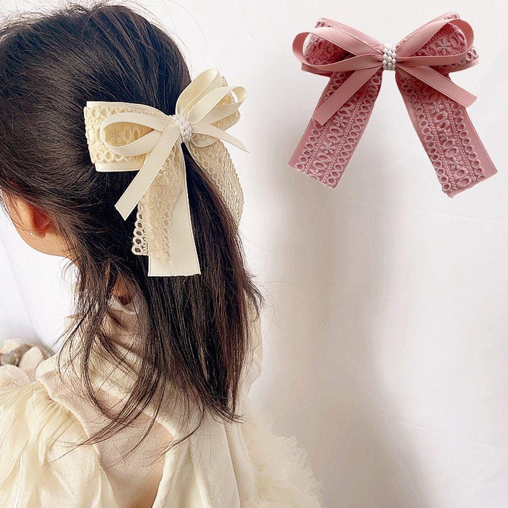 Horsetail Buckle Vintage Butterfly Hairpin Double-layer Lace Hair Buckle Headdress Bow Hair Clip
Horsetail Buckle Vintage Butterfly Hairpin Double-layer Lace Hair Buckle Headdress Bow Hair Clip
