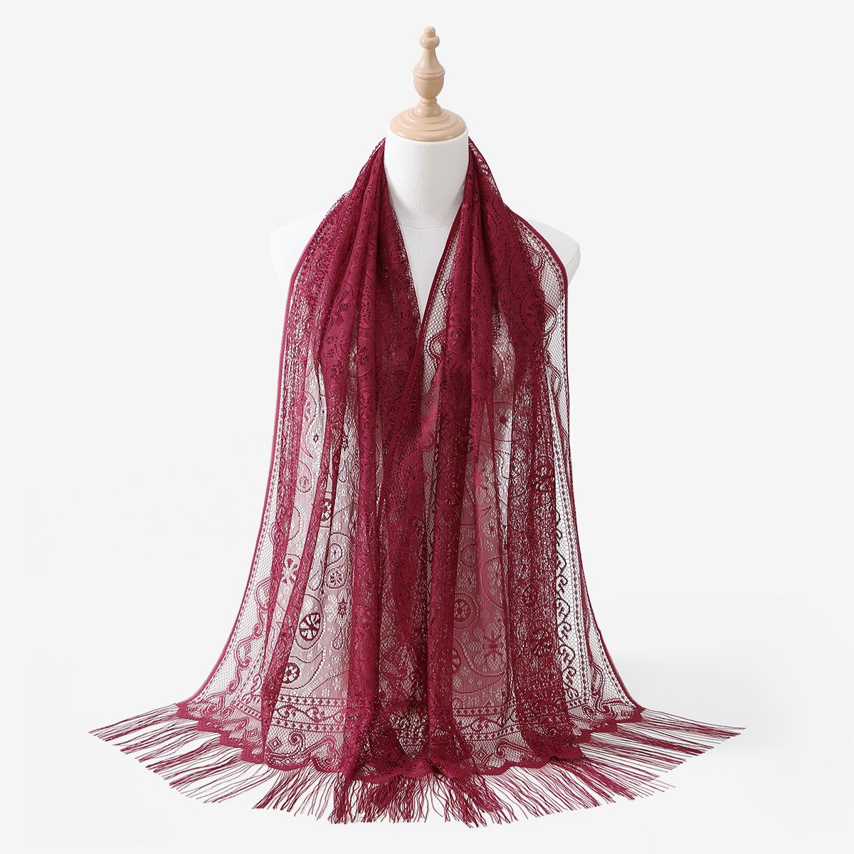 New Cashew Hollow Lace Long Scarf Solid Color Polyester Tassel Ethnic Style Women s Simple And Versatile Shawl
New Cashew Hollow Lace Long Scarf Solid Color Polyester Tassel Ethnic Style Women s Simple And Versatile Shawl