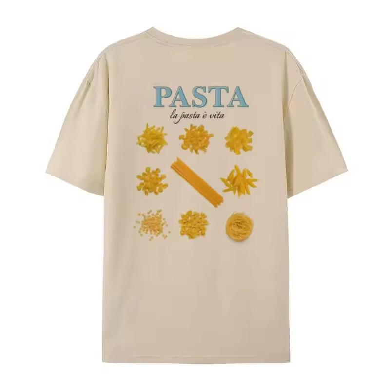 Back Print Pasta Graphic Tees Loose Short Sleeve Italian Food Tshirt Women Retro Unisex Fashion Tops Cute Pasta Lover T Shirt 2XL
Back Print Pasta Graphic Tees Loose Short Sleeve Italian Food Tshirt Women Retro Unisex Fashion Tops Cute Pasta Lover T Shirt 2XL