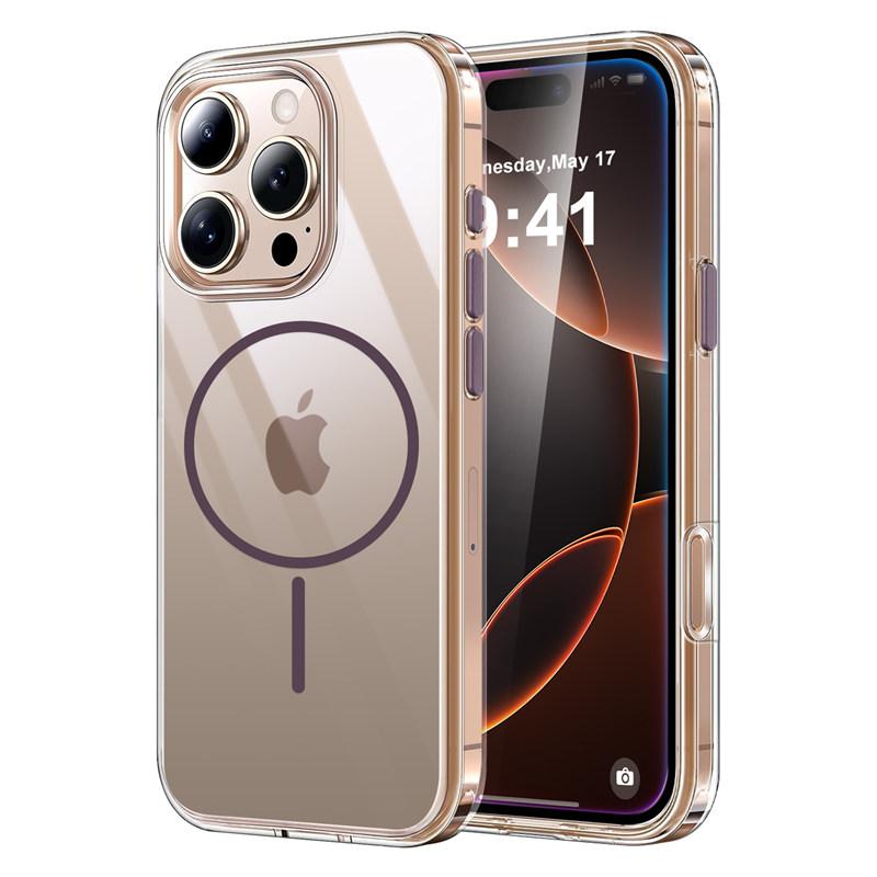 Luxury Fine For Magsafe Magnetic Wireless Charge Case for iPhone 16 Pro Max 16 Plus Transparent Back Cover iPhone 16 Pro Max фиолетовый
Luxury Fine For Magsafe Magnetic Wireless Charge Case for iPhone 16 Pro Max 16 Plus Transparent Back Cover iPhone 16 Pro Max фиолетовый