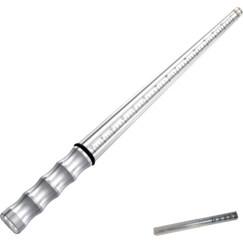 Stainless Steel Ring Mandrel Pro- Solid Steel Ring Sizer With Mandrel Ring Tool(US 0-15), Includes 1/4 Size Hammerable Mandrel
Stainless Steel Ring Mandrel Pro- Solid Steel Ring Sizer With Mandrel Ring Tool(US 0-15), Includes 1/4 Size Hammerable Mandrel