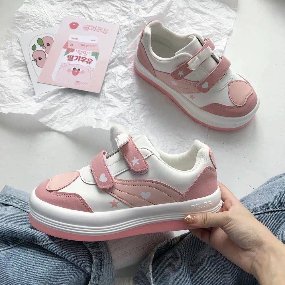 Спортивные кроссовки женские розовые в стиле Лолиты Harajuku Kawaii обувь на платформе вулканизированная беговая резиновая подошва повседневная
Спортивные кроссовки женские розовые в стиле Лолиты Harajuku Kawaii обувь на платформе вулканизированная беговая резиновая подошва повседневная