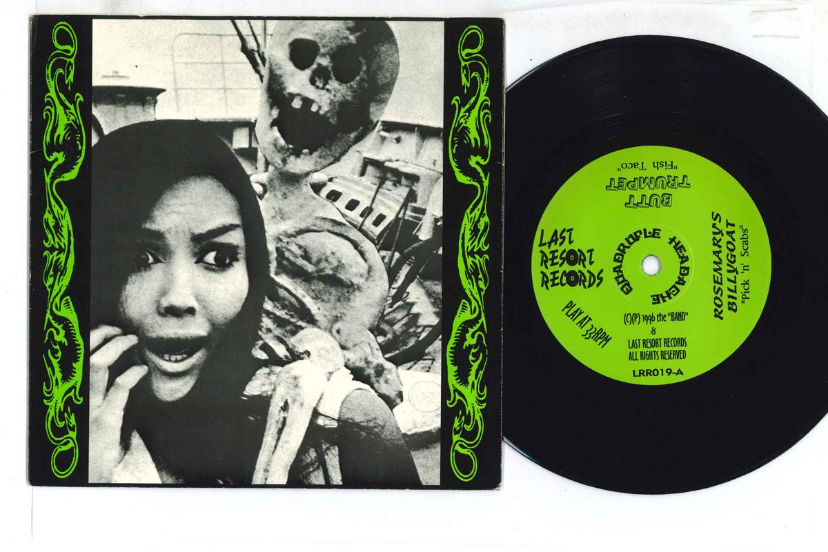 7inch Record VARIOUS - Quadruple Headache LRR019 LAST RESORT REC 1996 US Rock Used
7inch Record VARIOUS - Quadruple Headache LRR019 LAST RESORT REC 1996 US Rock Used