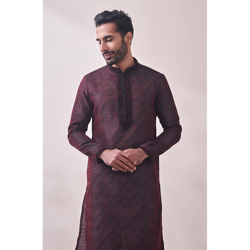 Manyavar Maroon Art Silk Full Sleeve Kurta Set | Traditional Kurta Set For Men (XL) XL малиновый
Manyavar Maroon Art Silk Full Sleeve Kurta Set | Traditional Kurta Set For Men (XL) XL малиновый