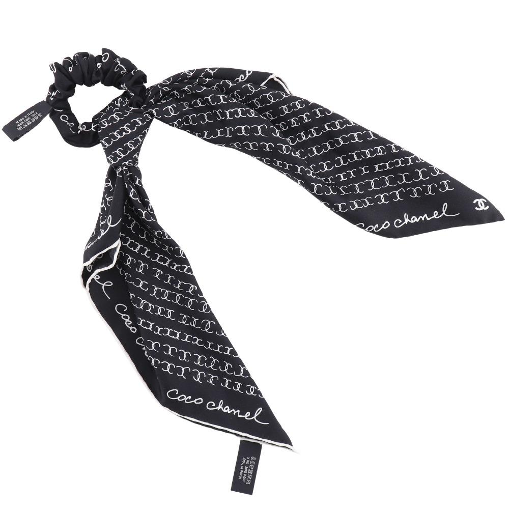 CHANEL ribbon scrunchie Other accessories COCO Mark logo Black / white silk Women Used
CHANEL ribbon scrunchie Other accessories COCO Mark logo Black / white silk Women Used