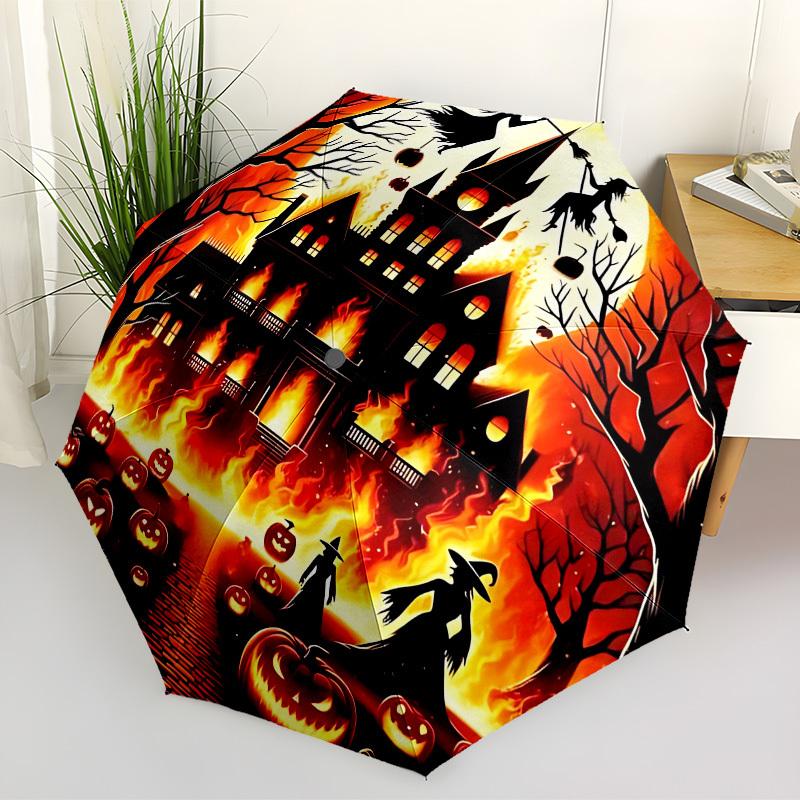 1PC Halloween Haunted Automatic Folding Umbrella - Compact 8-Rib Design, Durable Plastic & Iron, Lightweight for Outdoor Daily Use031
1PC Halloween Haunted Automatic Folding Umbrella - Compact 8-Rib Design, Durable Plastic & Iron, Lightweight for Outdoor Daily Use031
