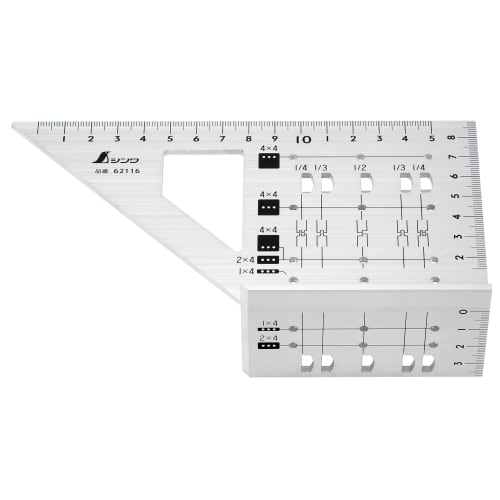 Shinwa Sokutei 2x4 Stop Ruler, Aluminum, 62116
Shinwa Sokutei 2x4 Stop Ruler, Aluminum, 62116