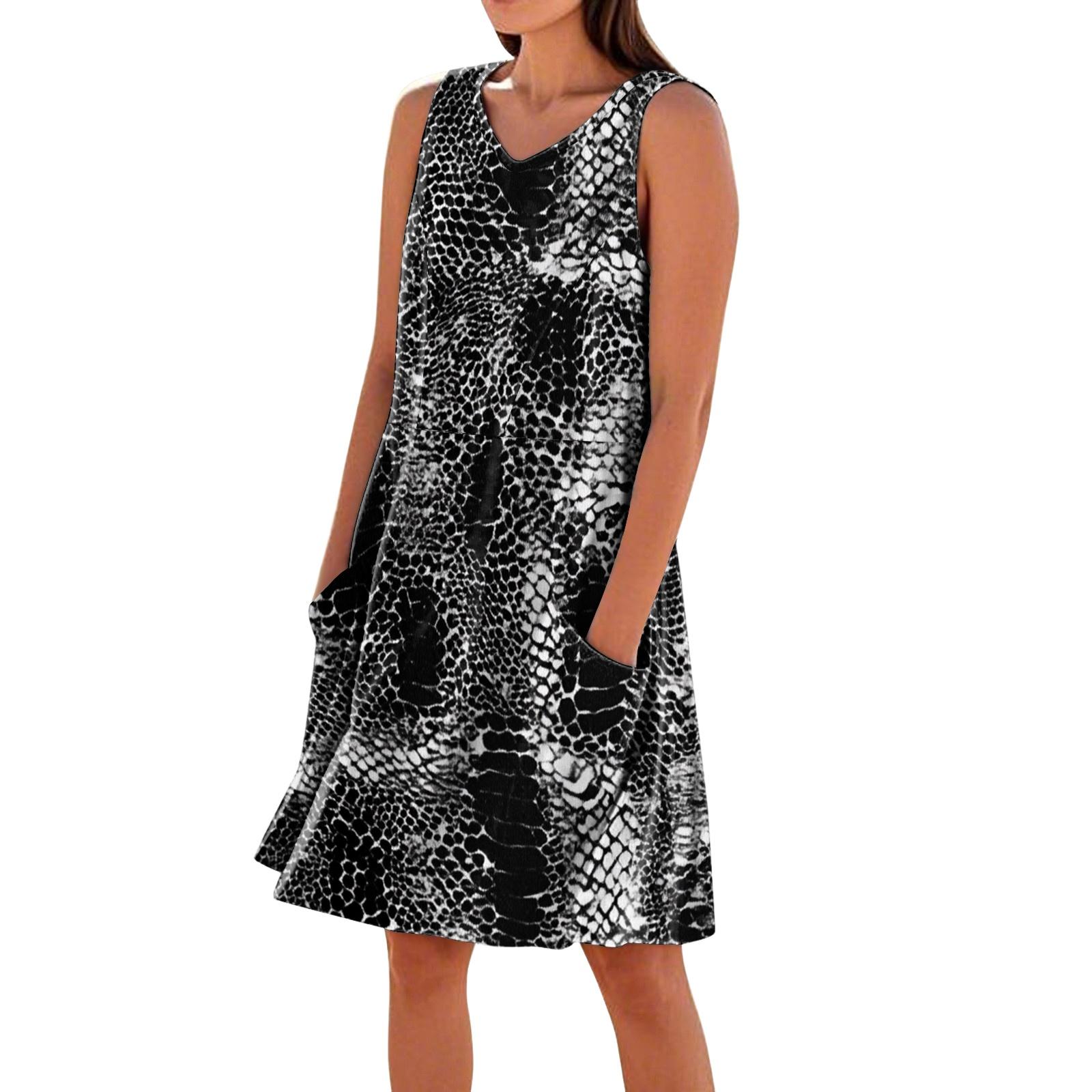 Women s Casual Printed Sleeveless V-Neck Pocket Dress XL чорний
Women s Casual Printed Sleeveless V-Neck Pocket Dress XL чорний