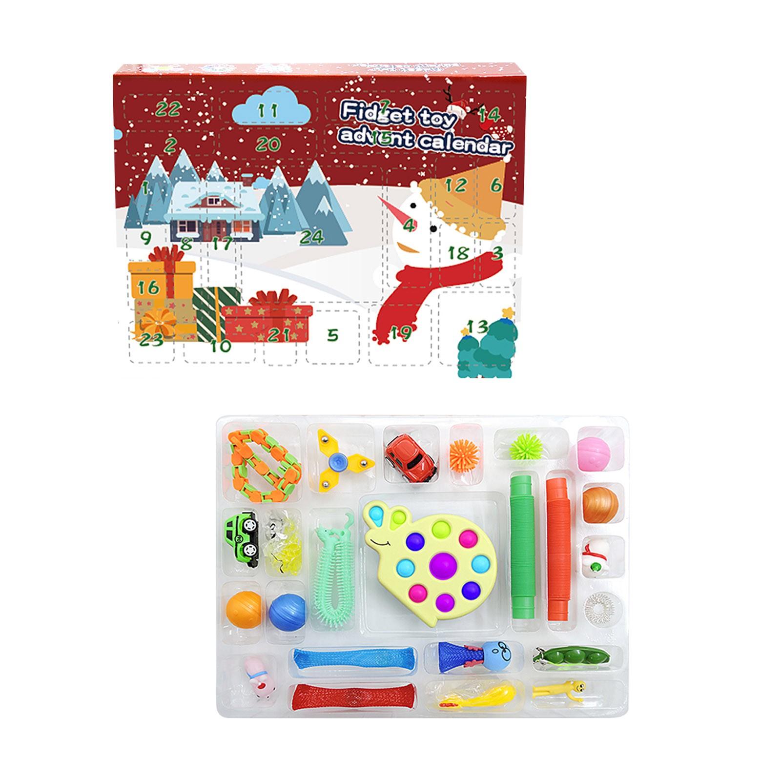 Fidget Toy Advent Calendar 24 Days Countdown Surprise Box Includes Various Sensory Toys for Stress Relief and Focus Development
Fidget Toy Advent Calendar 24 Days Countdown Surprise Box Includes Various Sensory Toys for Stress Relief and Focus Development