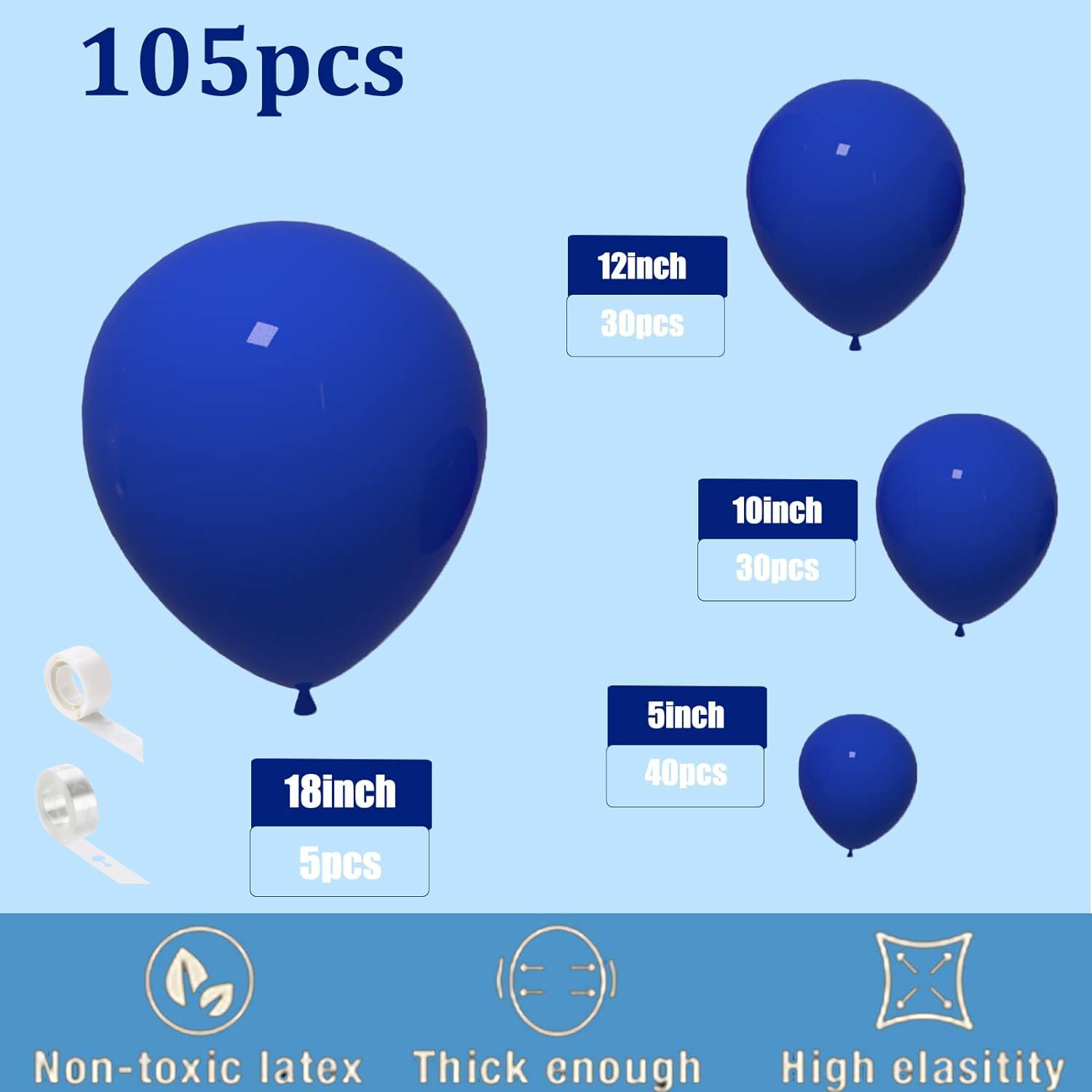 105PCS multi-color latex balloon set suitable for birthday parties, weddings, Valentine s Day party decoration Other синій
105PCS multi-color latex balloon set suitable for birthday parties, weddings, Valentine s Day party decoration Other синій